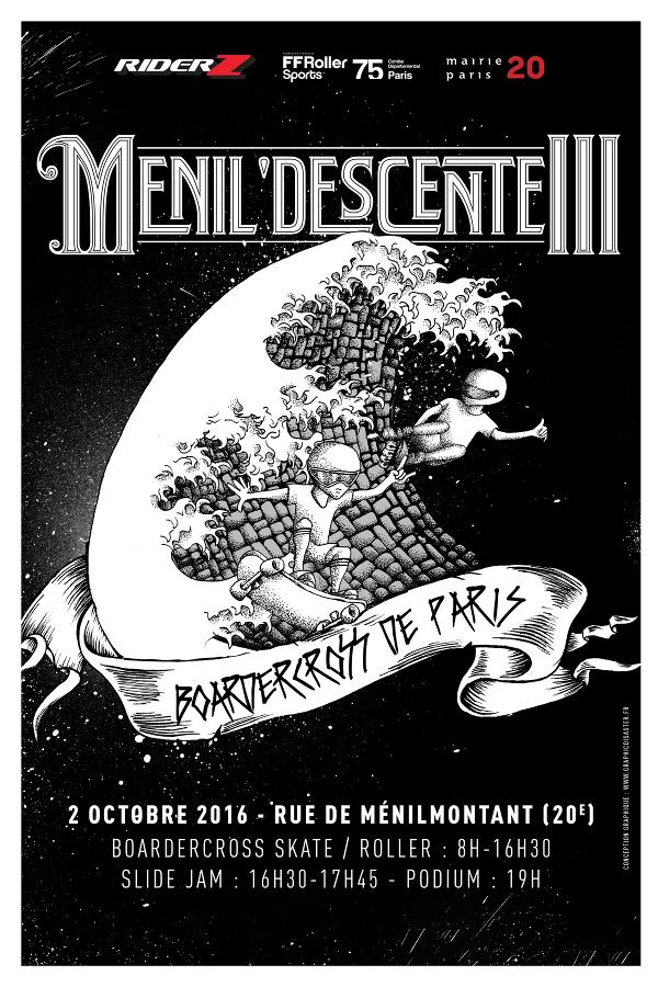 Affiche Ménildescente 2016 Paris