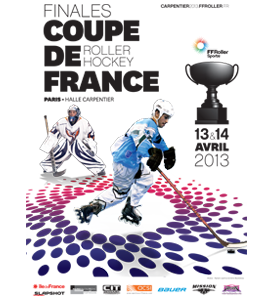 Affiche Finale Coupe France Roller Hockey Paris Carpentier